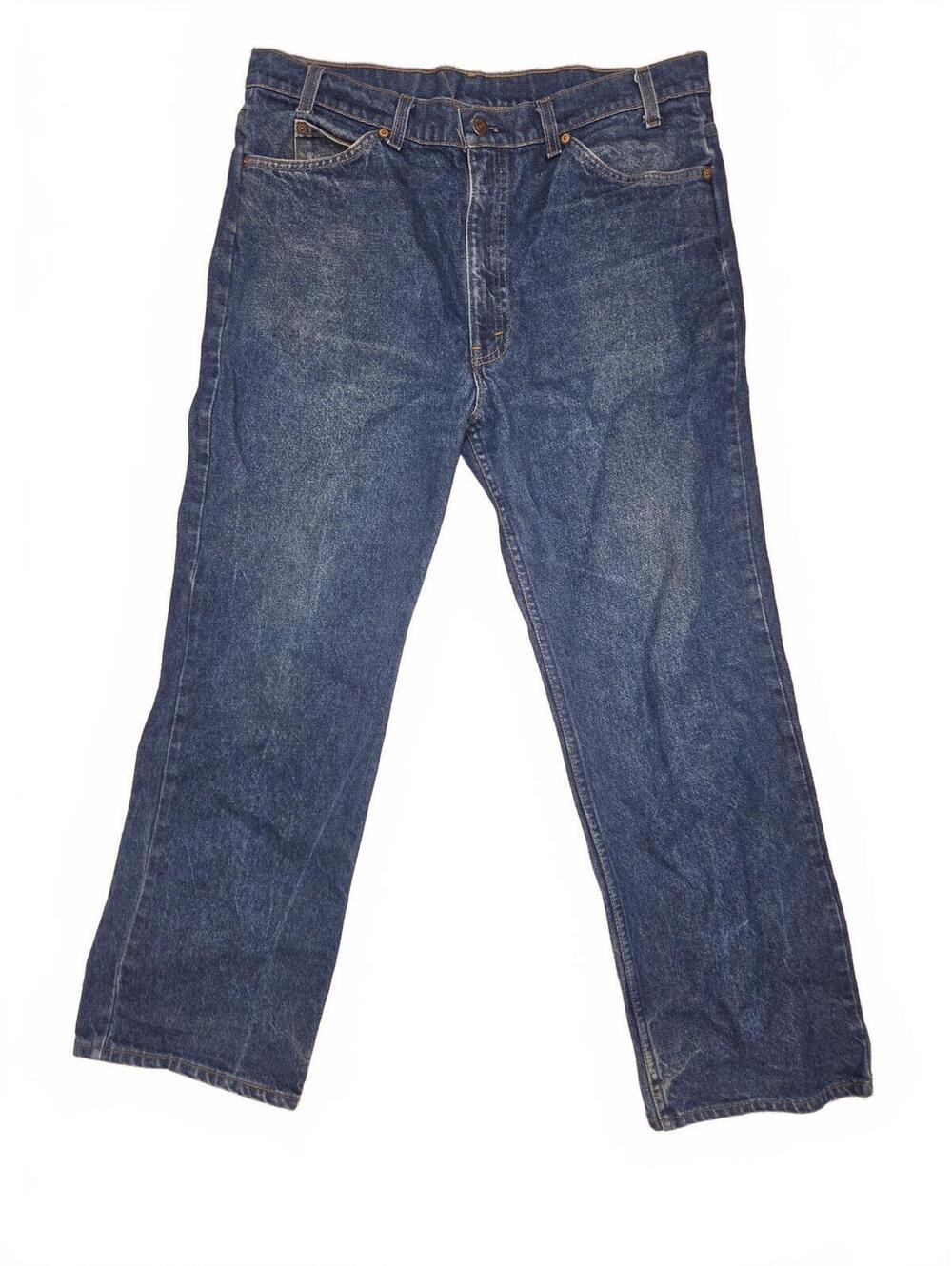 Vintage Levis 517 Orange Tab Bootcut Jeans Made in USA 1991 Indigo W38 L30
